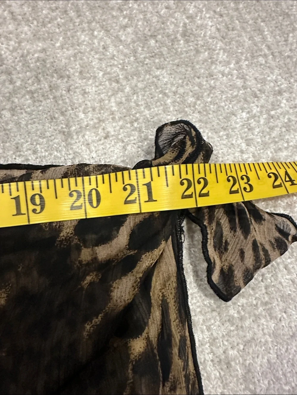 Beach cover up Leopard Print Lightweight Scarf - Black & Brown